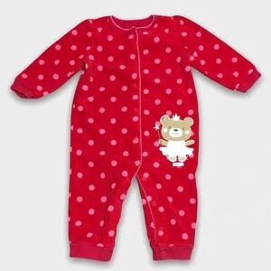 4/$20🥳 Red Polkadot Fleece  Princess Sleeper